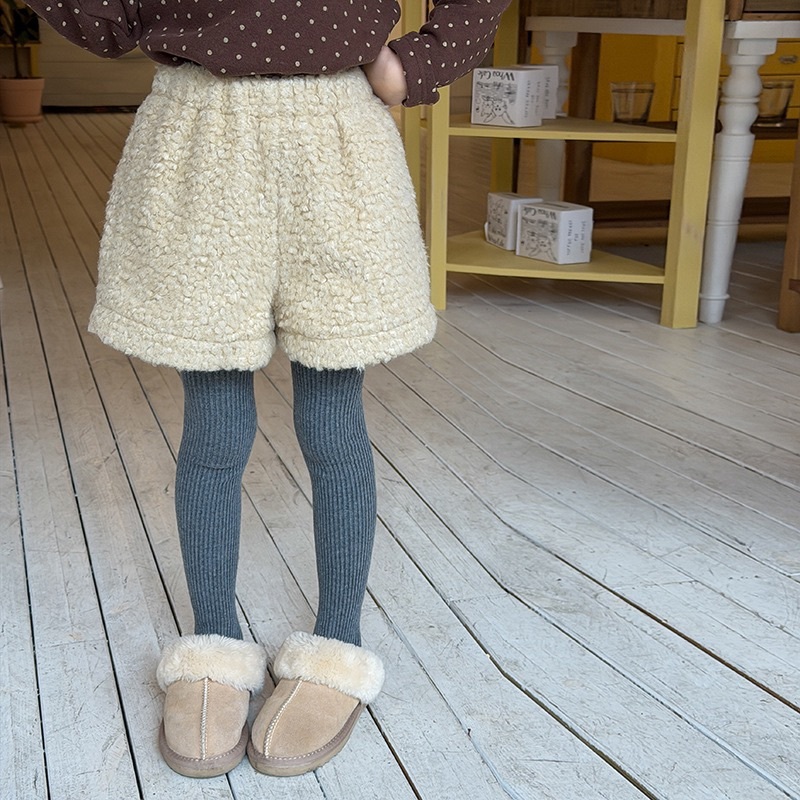 軟萌保暖可愛毛毛短褲
