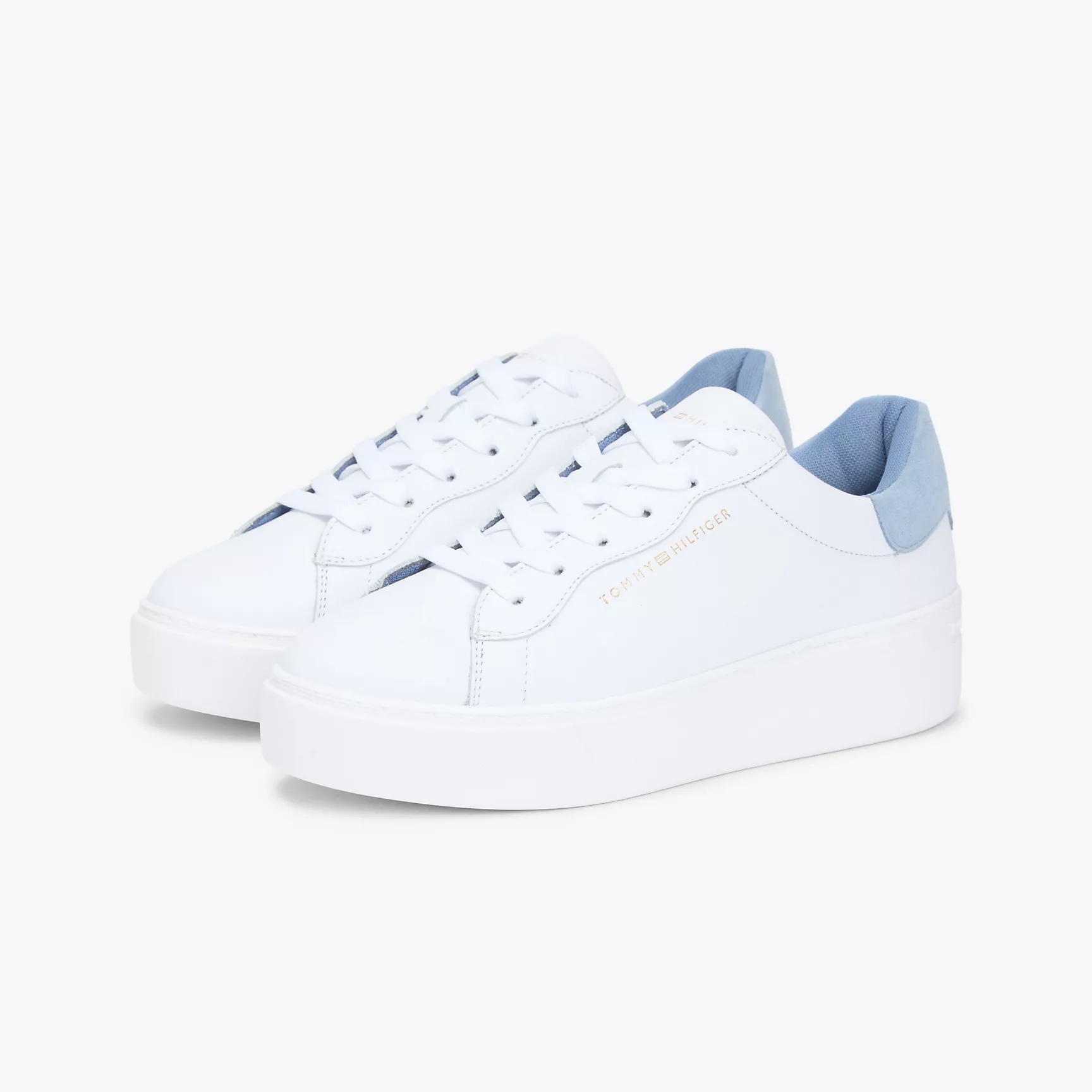 Tommy Hilfiger - 全皮厚底白波鞋 (FW09021)
