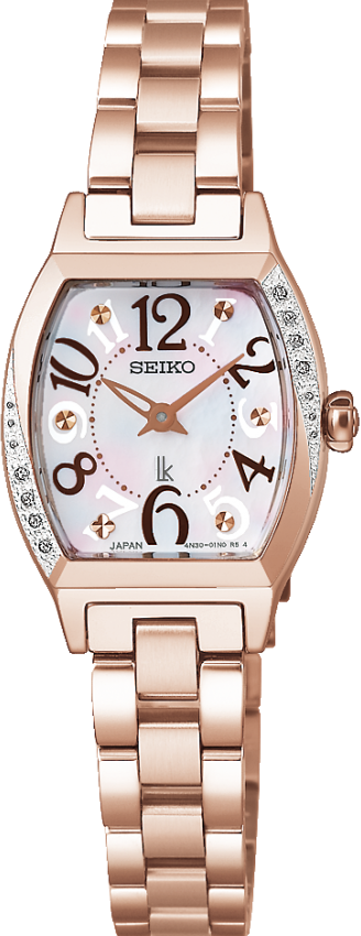 萬年鐘錶 - SEIKO  LUKIA系列  酒桶型玫瑰金石英機芯女錶 SSWA016J / 4N30-01D0K  錶徑21MM