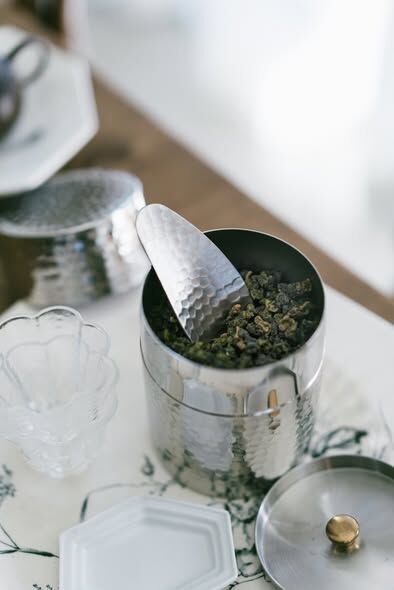 相澤工房AIZAWA日本製不鏽鋼錘目茶筒／茶則