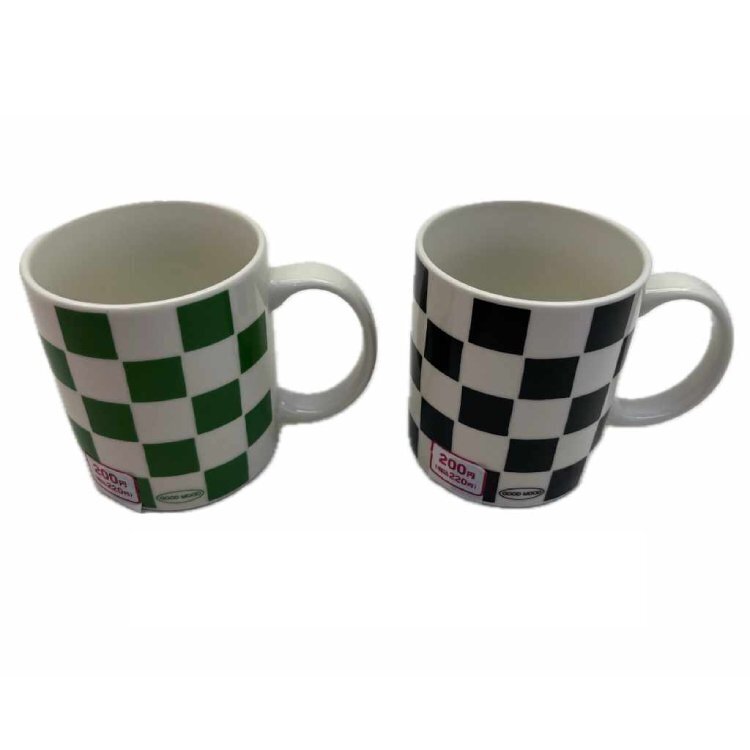 馬克杯/棋盤格 360ml
