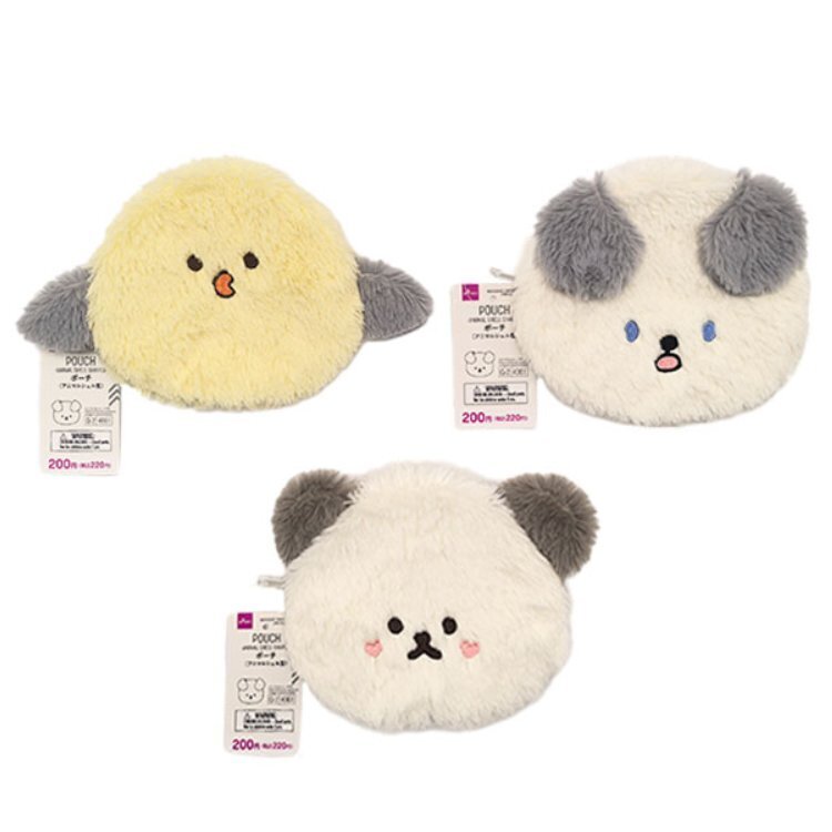 小物收納袋/動物貝殼 12.5×15×1cm