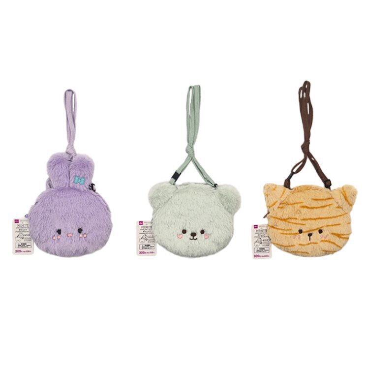 動物造型肩背包/17×15×1cm