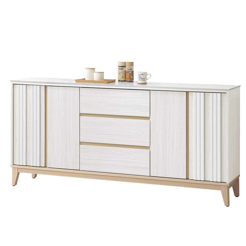 溫尼6尺岩板收納餐櫃/碗盤櫃/置物矮櫃/電器櫃/玄關櫃(下座)