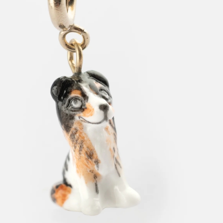 牧羊犬瓷吊墜