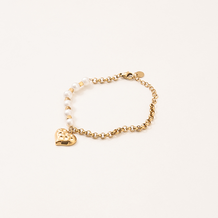 miramira心語｜戀愛心語珍珠手鍊C0972-金66953