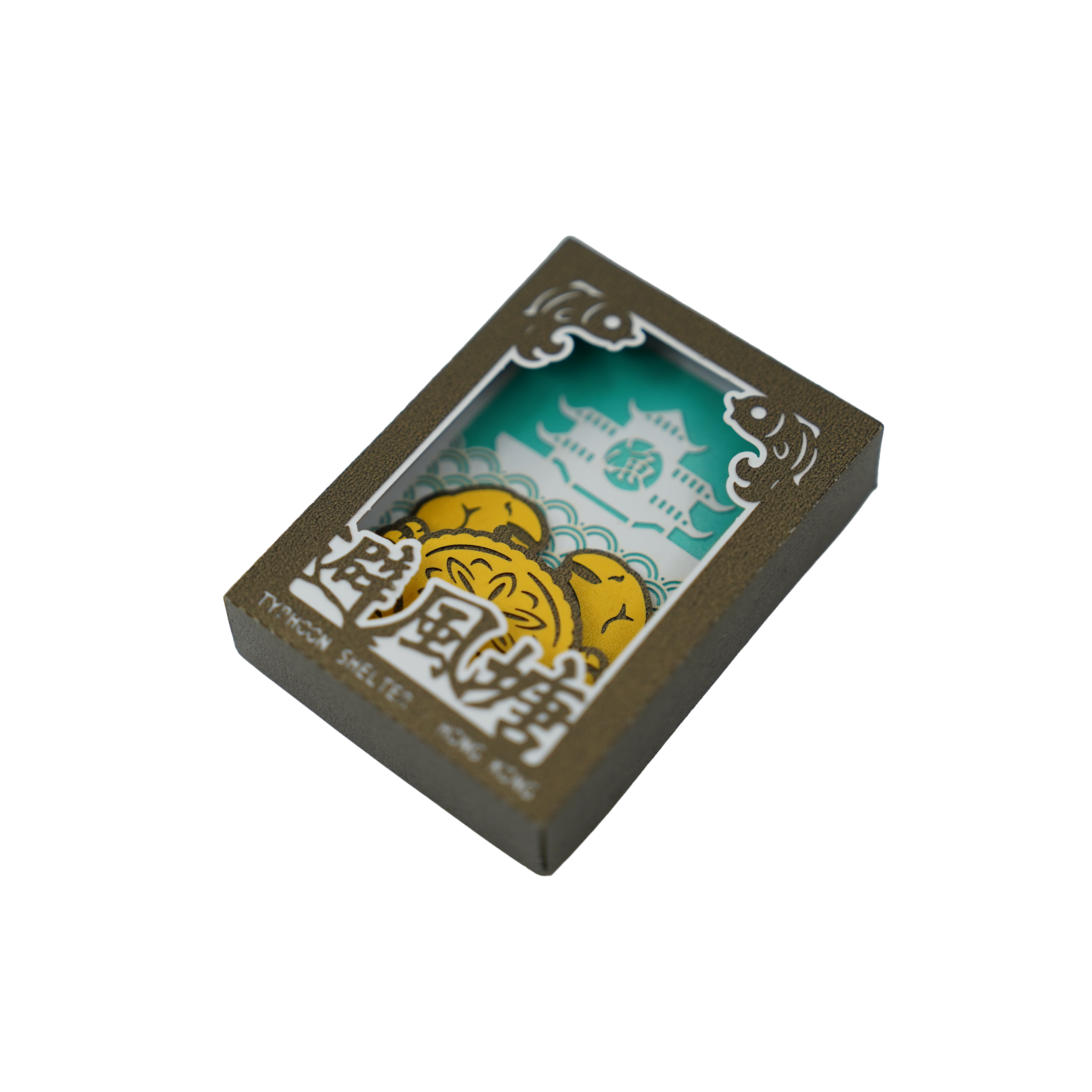 機關紙藝：火柴盒冰箱貼 - 避風塘