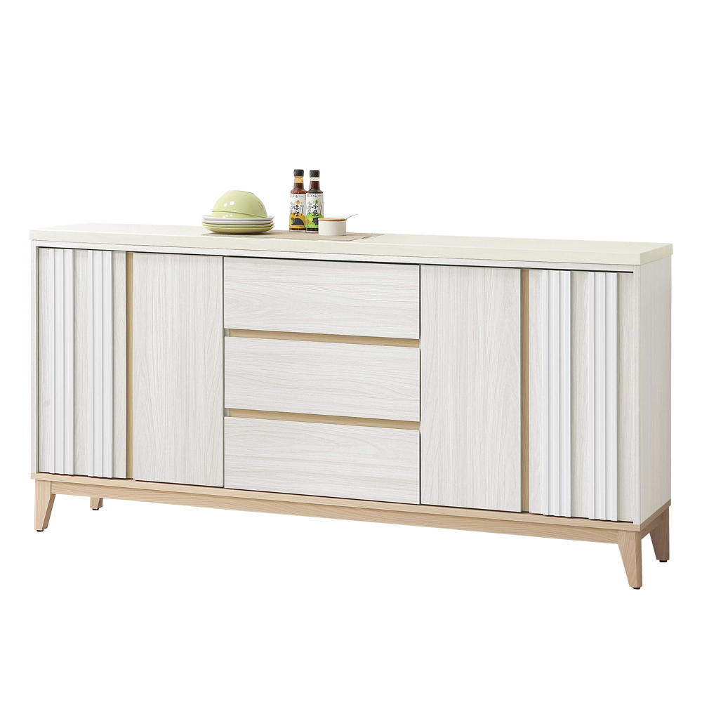 溫尼6尺石面收納餐櫃/碗盤櫃/置物矮櫃/電器櫃/玄關櫃(下座)