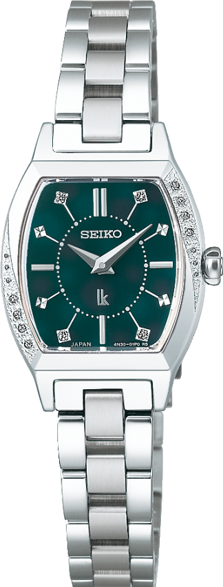 萬年鐘錶 - SEIKO  LUKIA系列  冬日森林酒桶型鑽石珍珠貝石英機芯女錶 SSWA017J / 4N30-01D0G  錶徑21MM