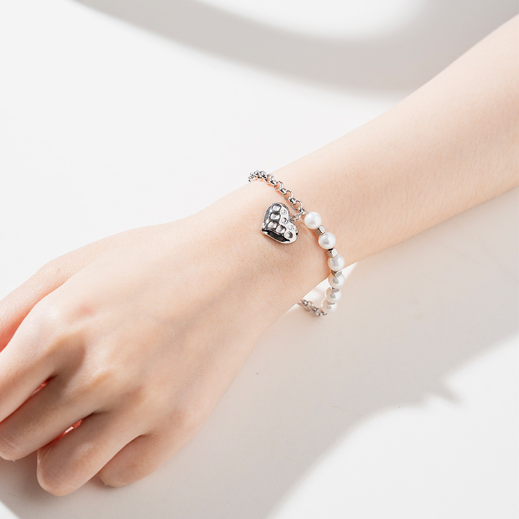 miramira心語｜戀愛心語珍珠手環/鍊C0972-銀66960