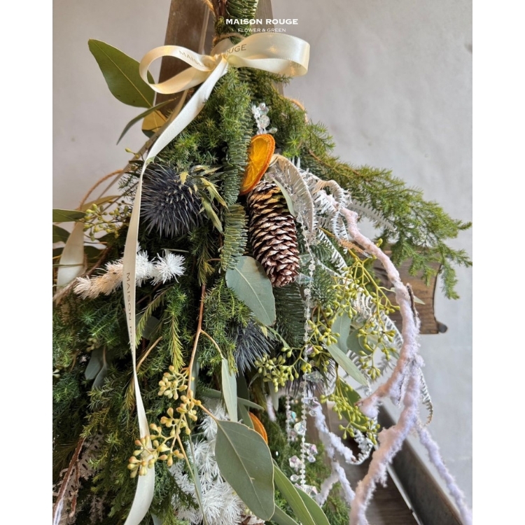 花藝課程・SWAG Bouquet 倒掛聖誕花束