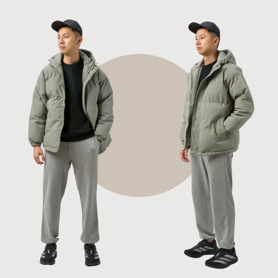 保暖 連帽 麵包外套 寬鬆落肩 鋪棉外套 米其林外套 【 FUZY 】- A201701