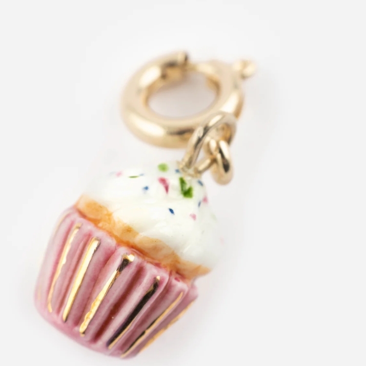 杯子蛋糕瓷吊墜