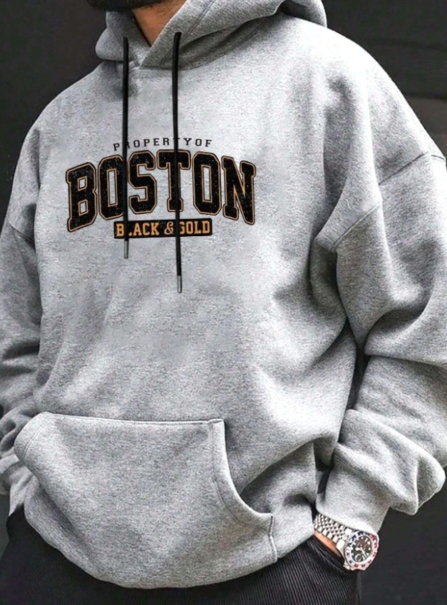 KADMAX大尺碼-男士波士頓加大英文字帽TEE〈KSMS2641〉