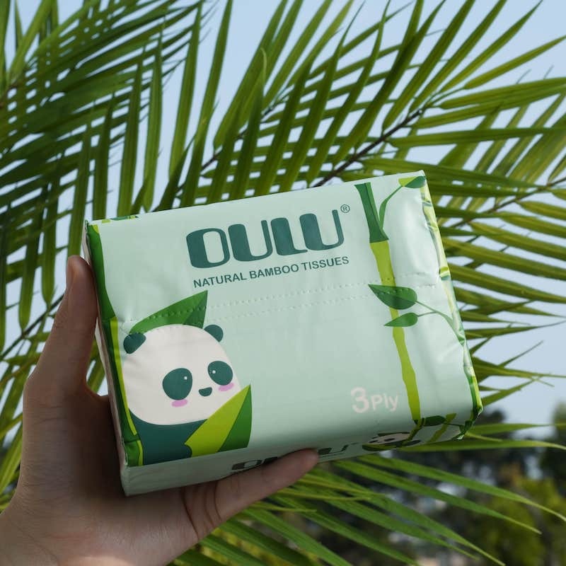 OULU 環保純竹漿袋裝紙巾 (3層紙)