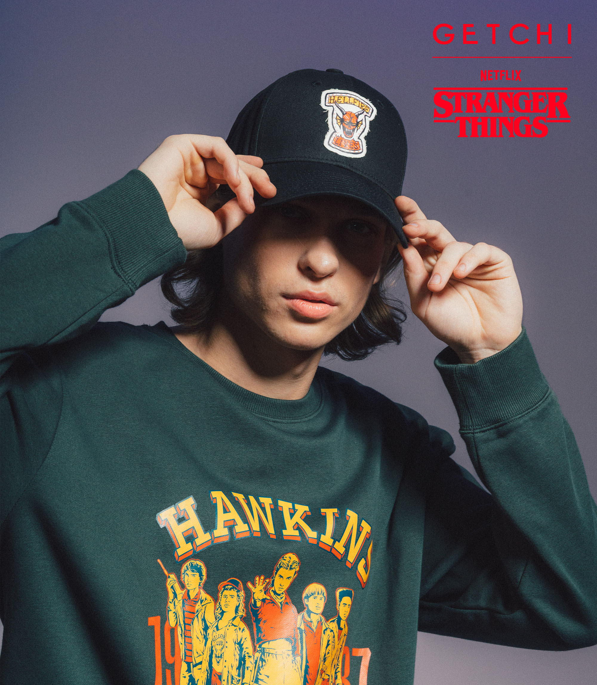 (現貨)Getchi X Stranger Things CAPS怪奇物語聯名系列帽子