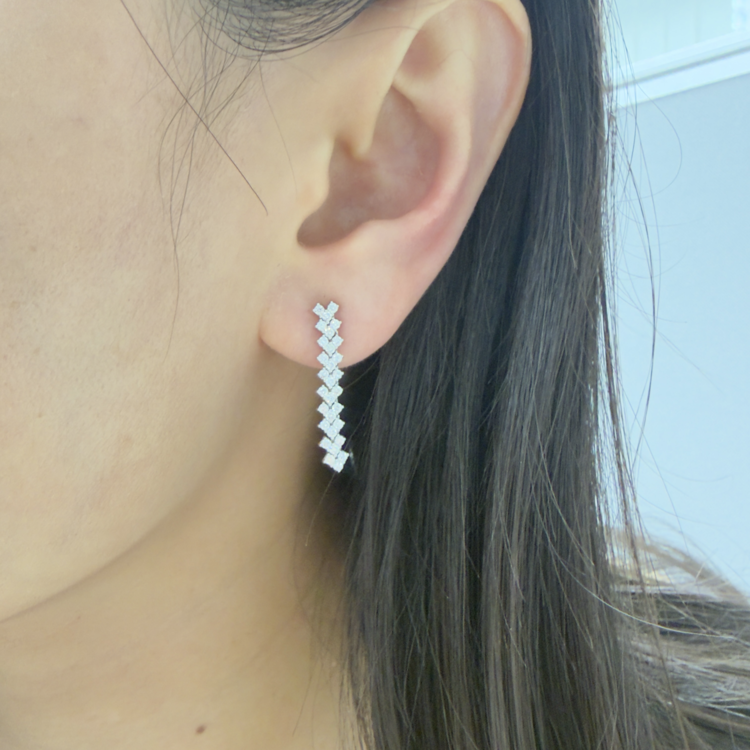 幾何形垂墜耳環