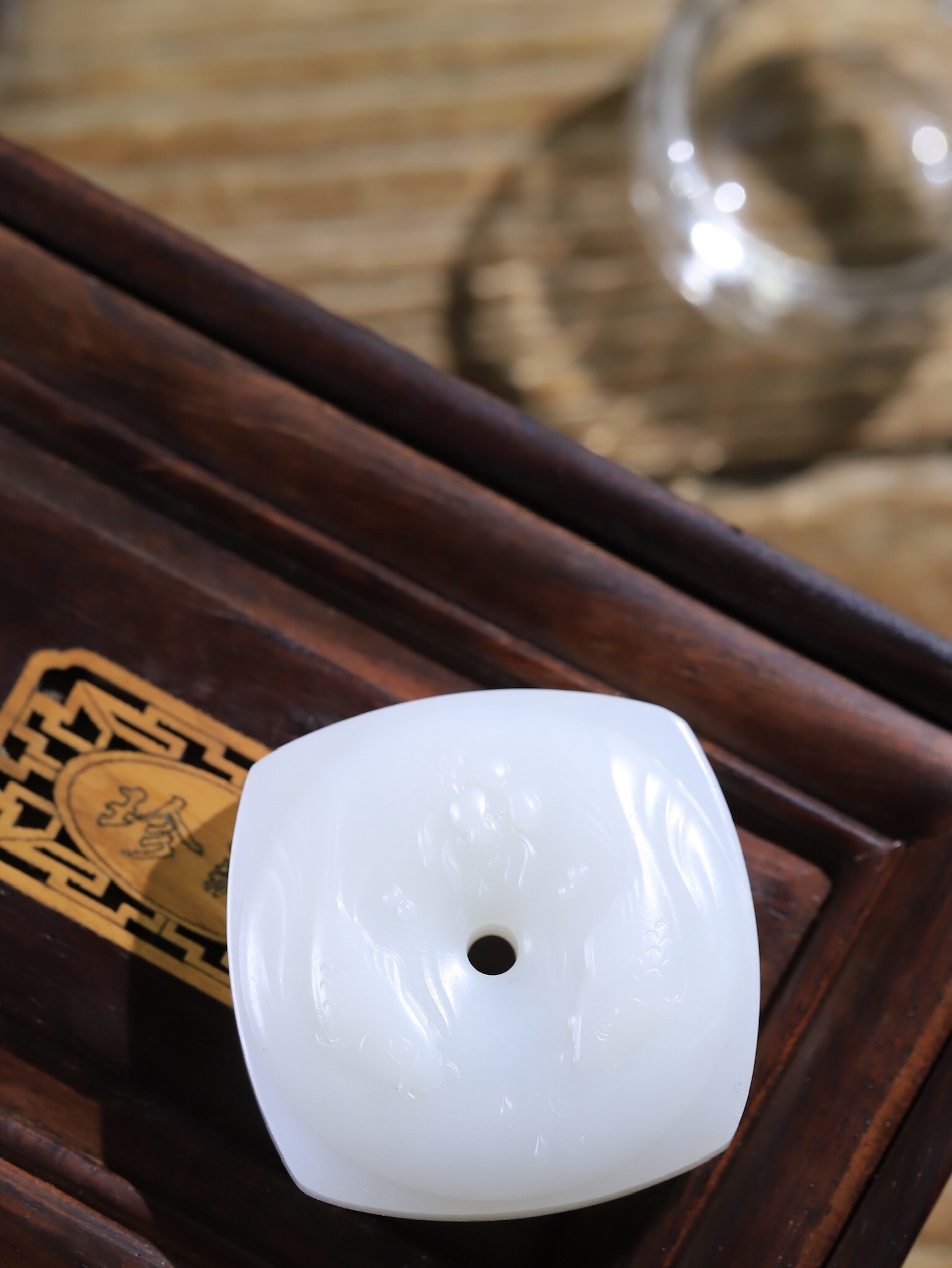 和田玉連年有餘掛件,天然和田玉軟玉