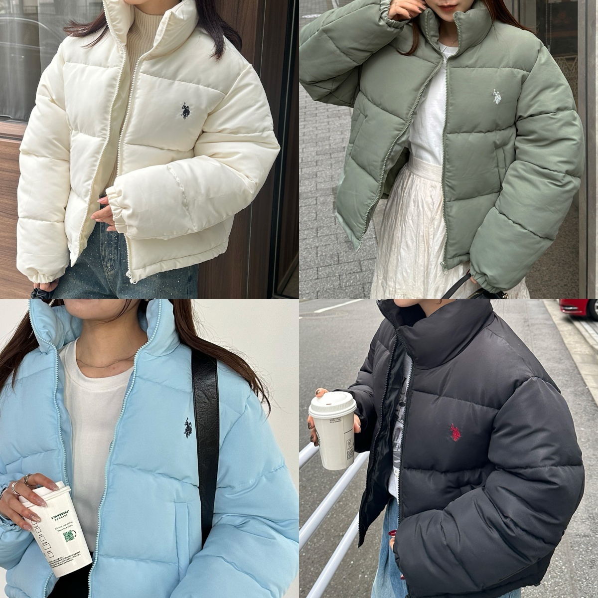 預購┃U.S. POLO ASSN. 刺繡 短版 中棉 外套