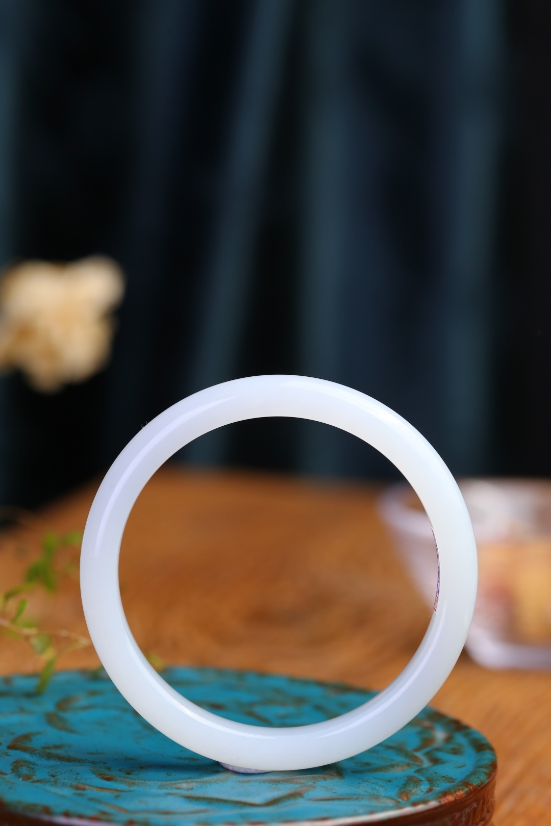 116114 56mm和田玉白玉手鐲 (54-56)