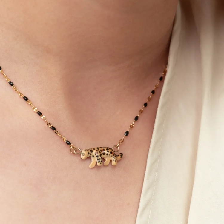 行走中金錢豹串珠項鍊