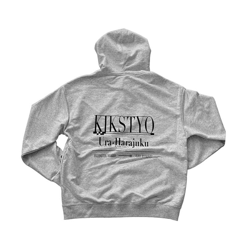 KIKS CLASSIC LOGO 印花帽T 長袖 男女款 灰色 244202-002 [台灣現貨]