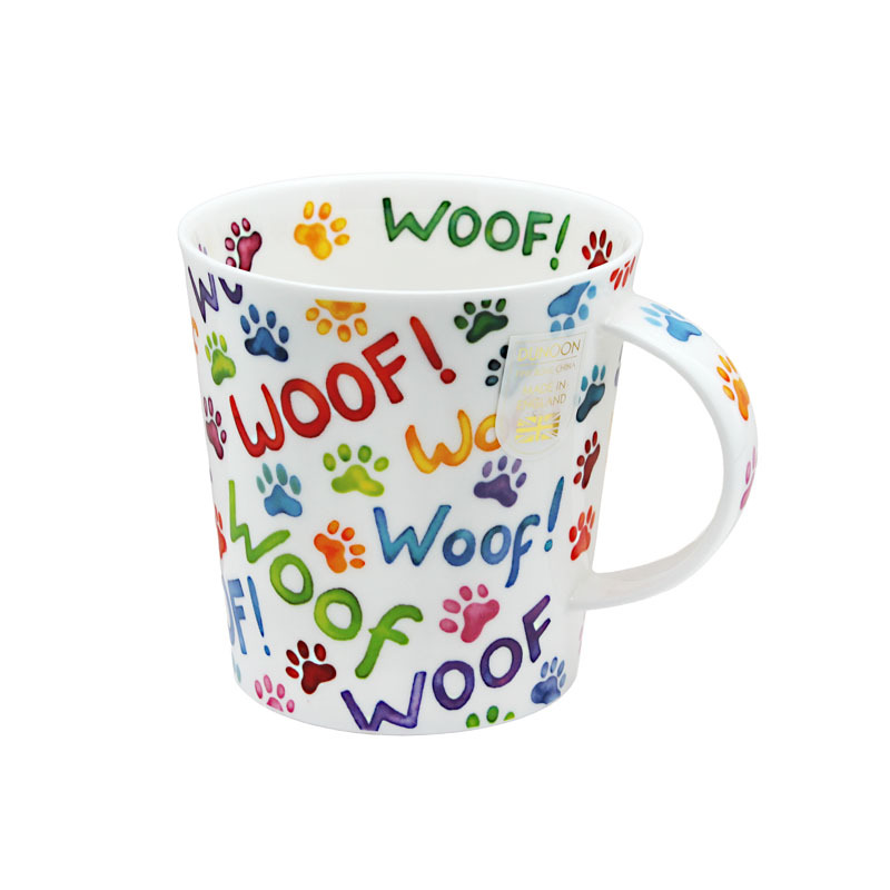 DUNOON Cairngorm shape 0.48L Fine Bone China Mug (WOOF!) -CA-WOOF-XX