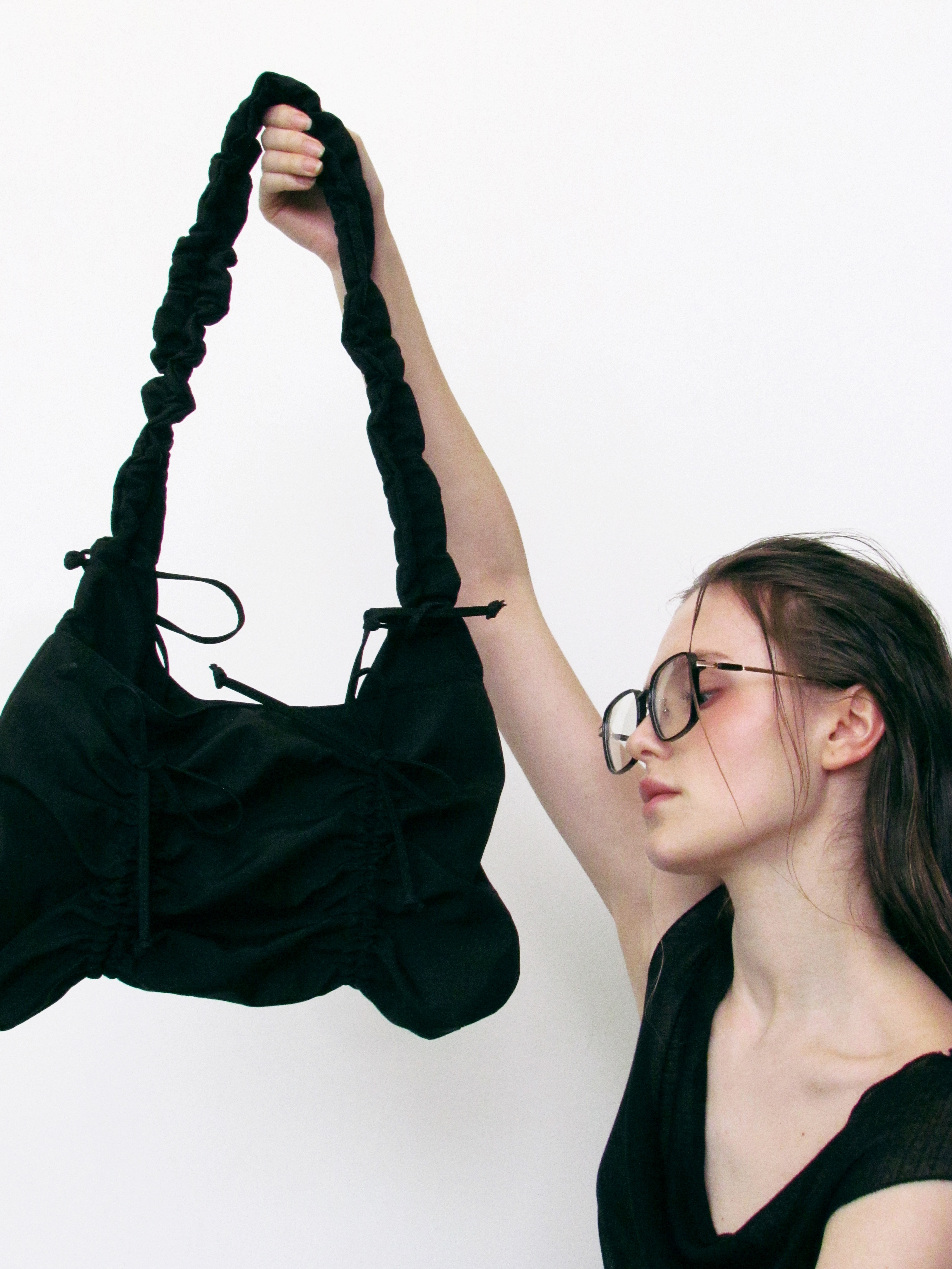 KHIHO MULTI-RIBBON BAGS K25-BG003 BK