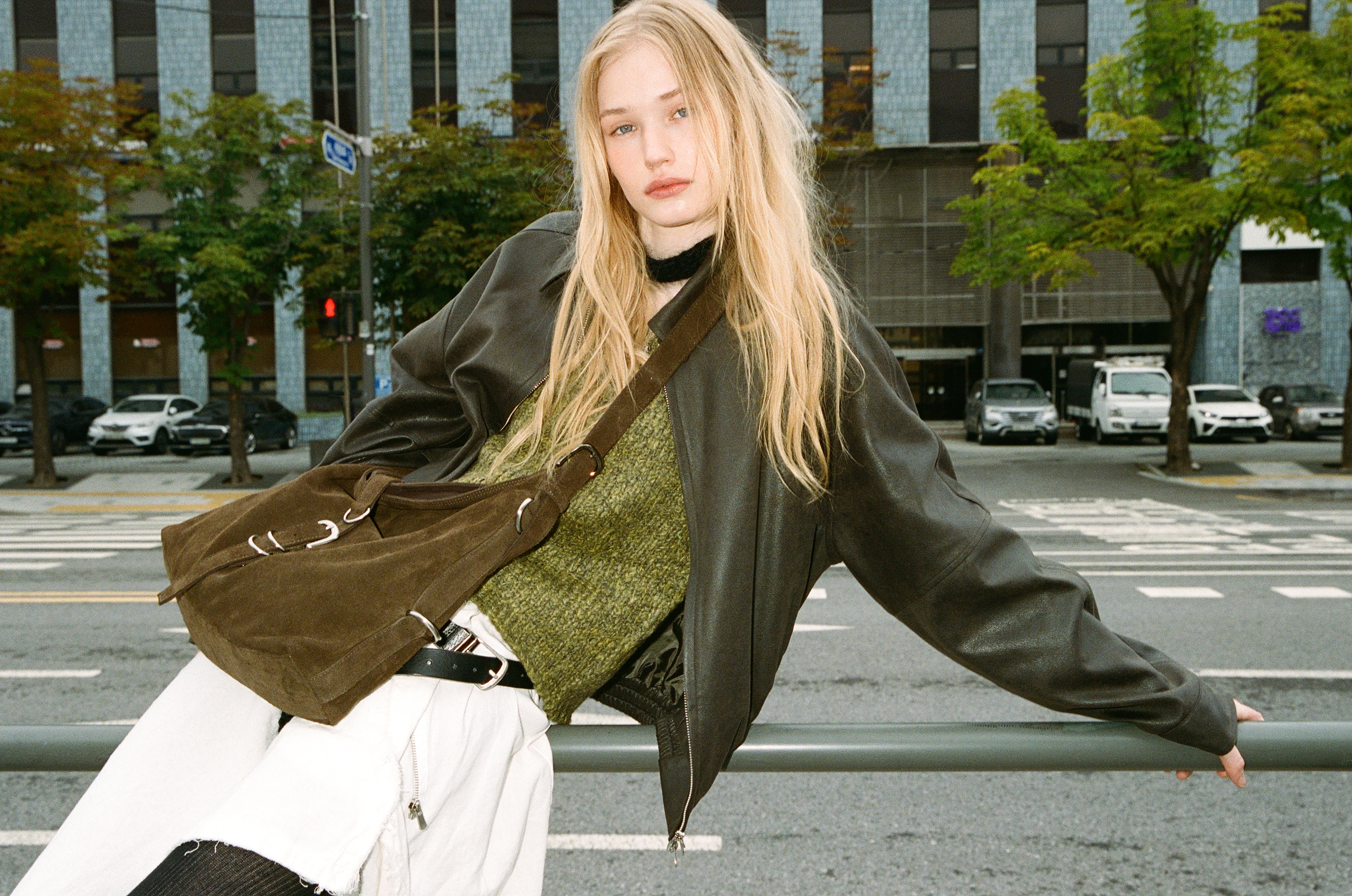 KHIHO DIDI BELTED BIG BAG(2-WAY) K24-BG005 BR