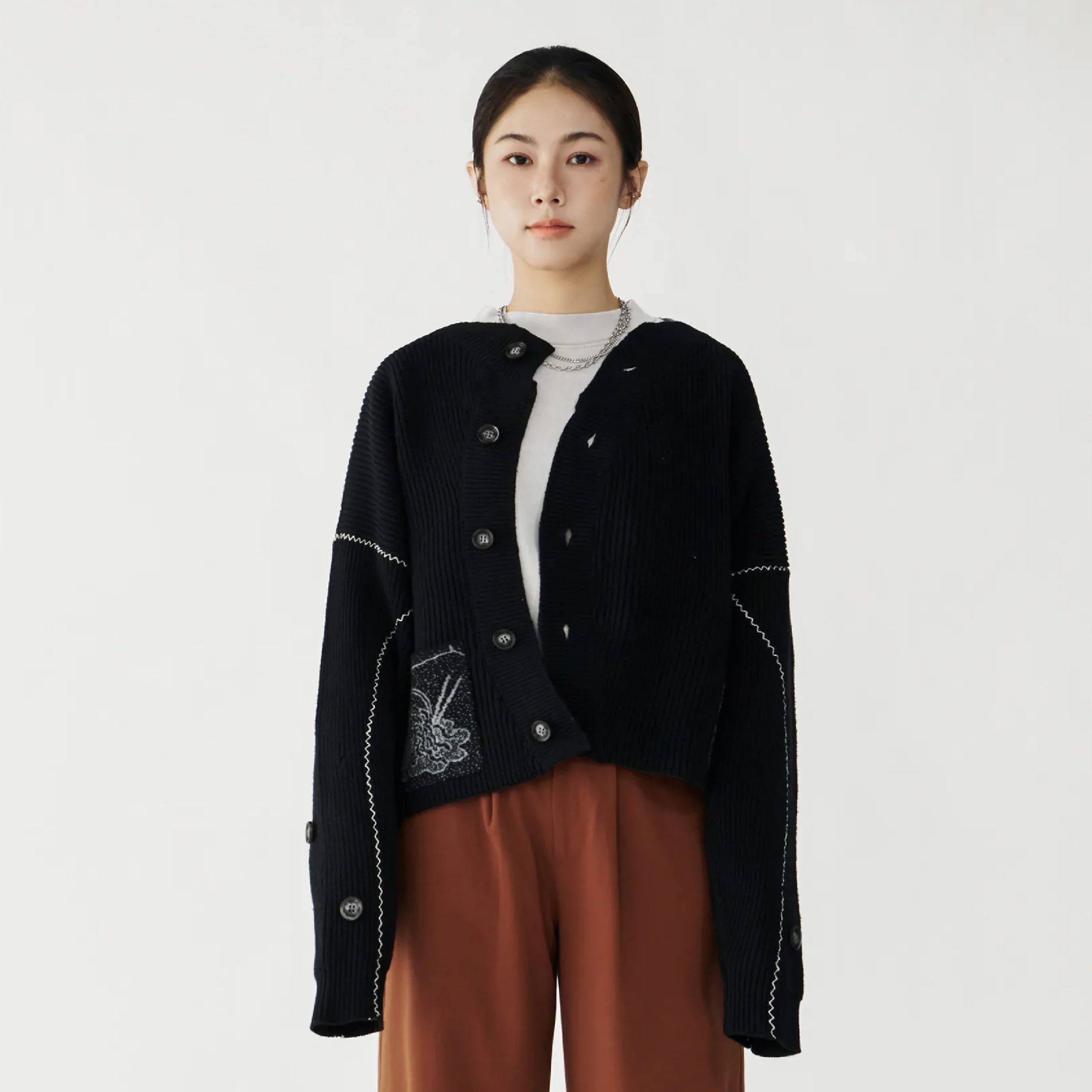 MELSIGN x plain-me Ctrl C, Ctrl V Knit Cardigan