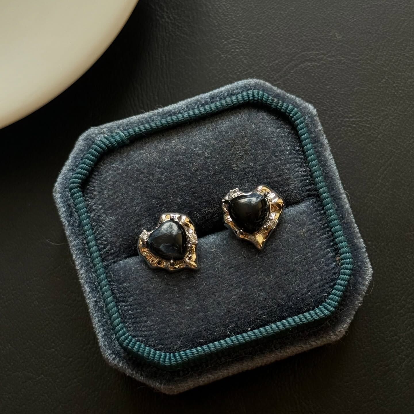 [原石] 藍彼得石 925銀耳環