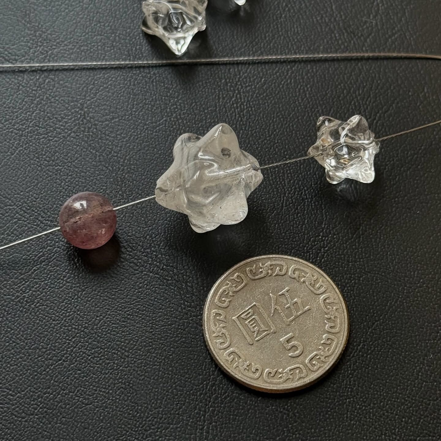 [原石] 白水晶 梅爾卡巴 通孔