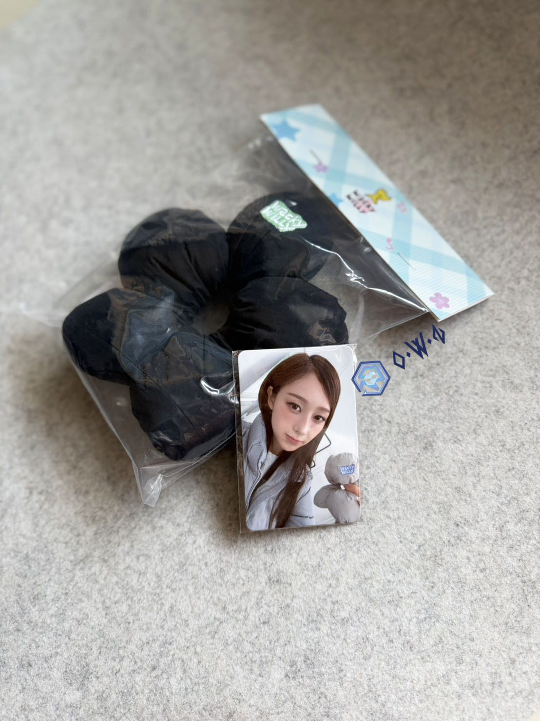 【OWN】Wacky Willy X Giselle 髮圈 小卡 限定 限量產品 韓國 小飛人 小黃人 黑色