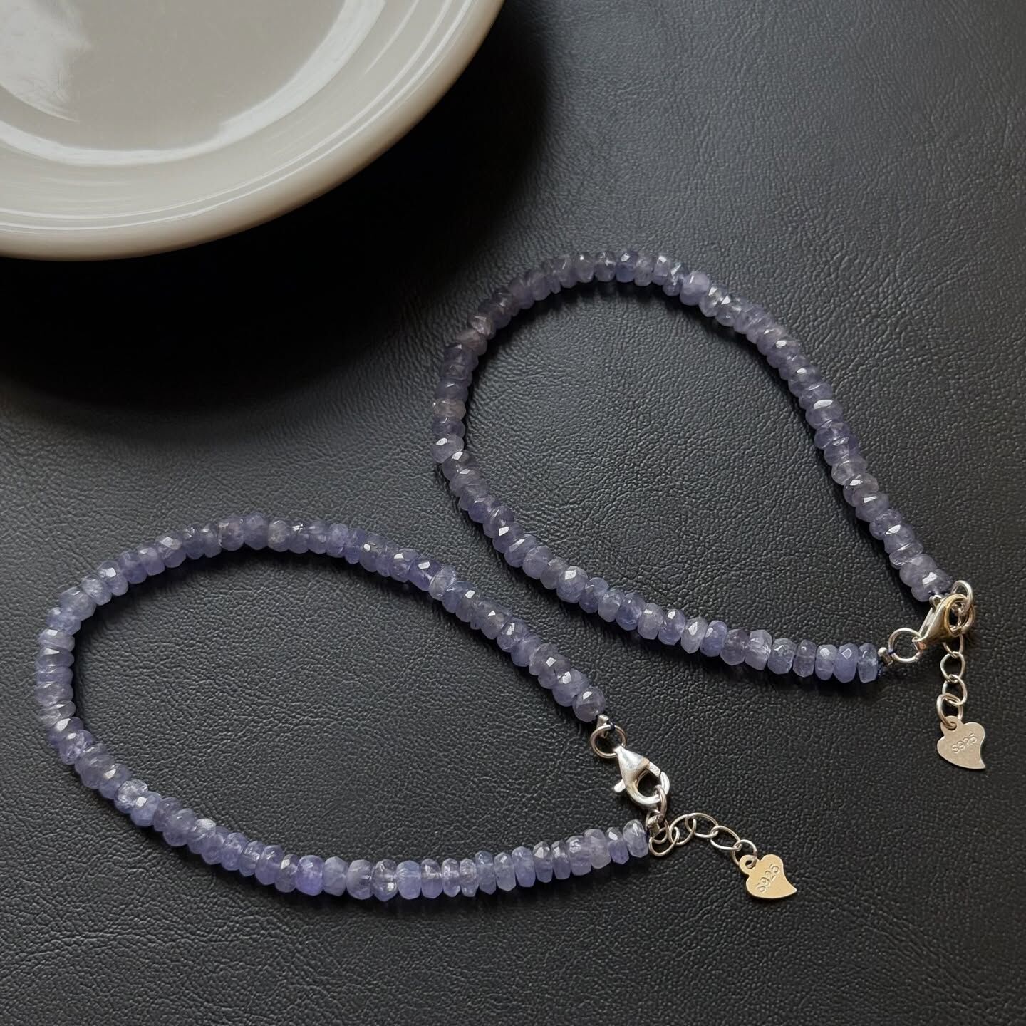 [原石] 坦桑石 / 丹泉石 925銀手鏈