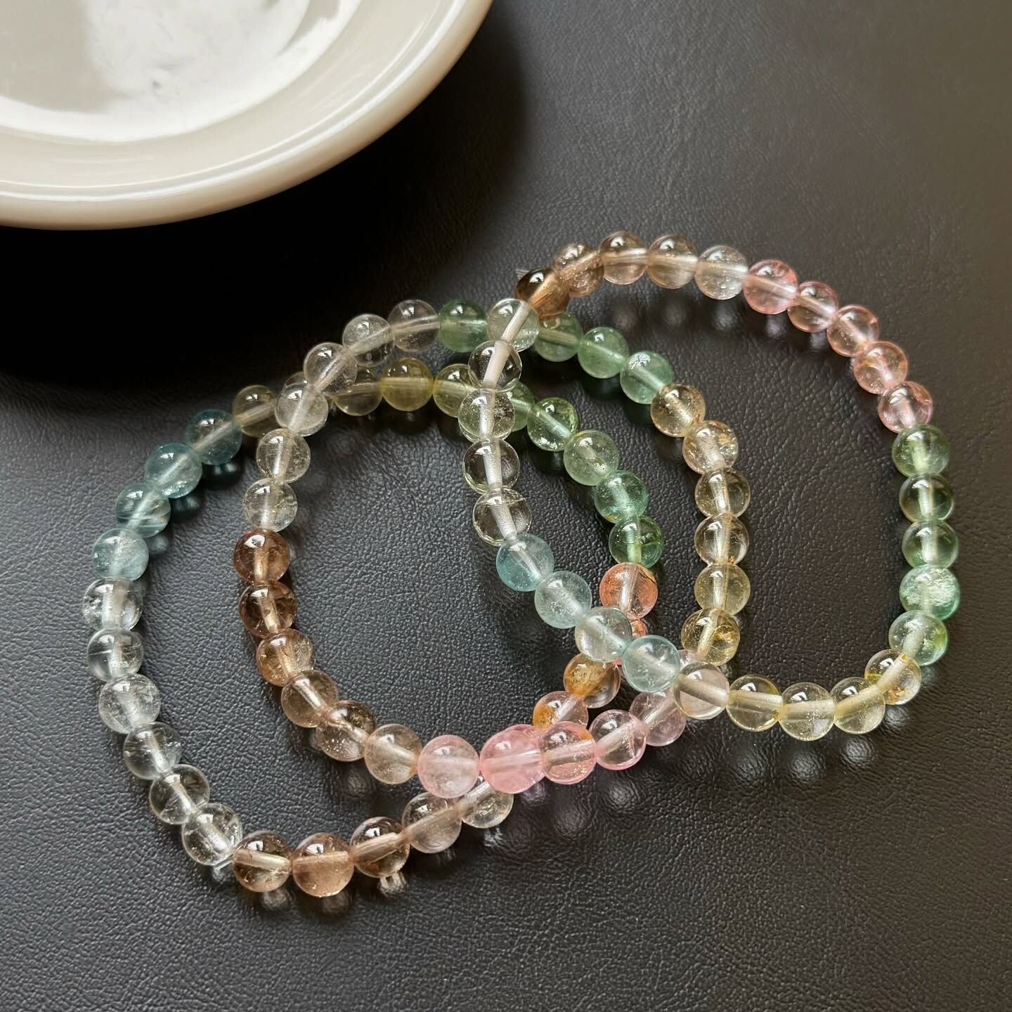 [原石] 彩托帕石 水晶手串