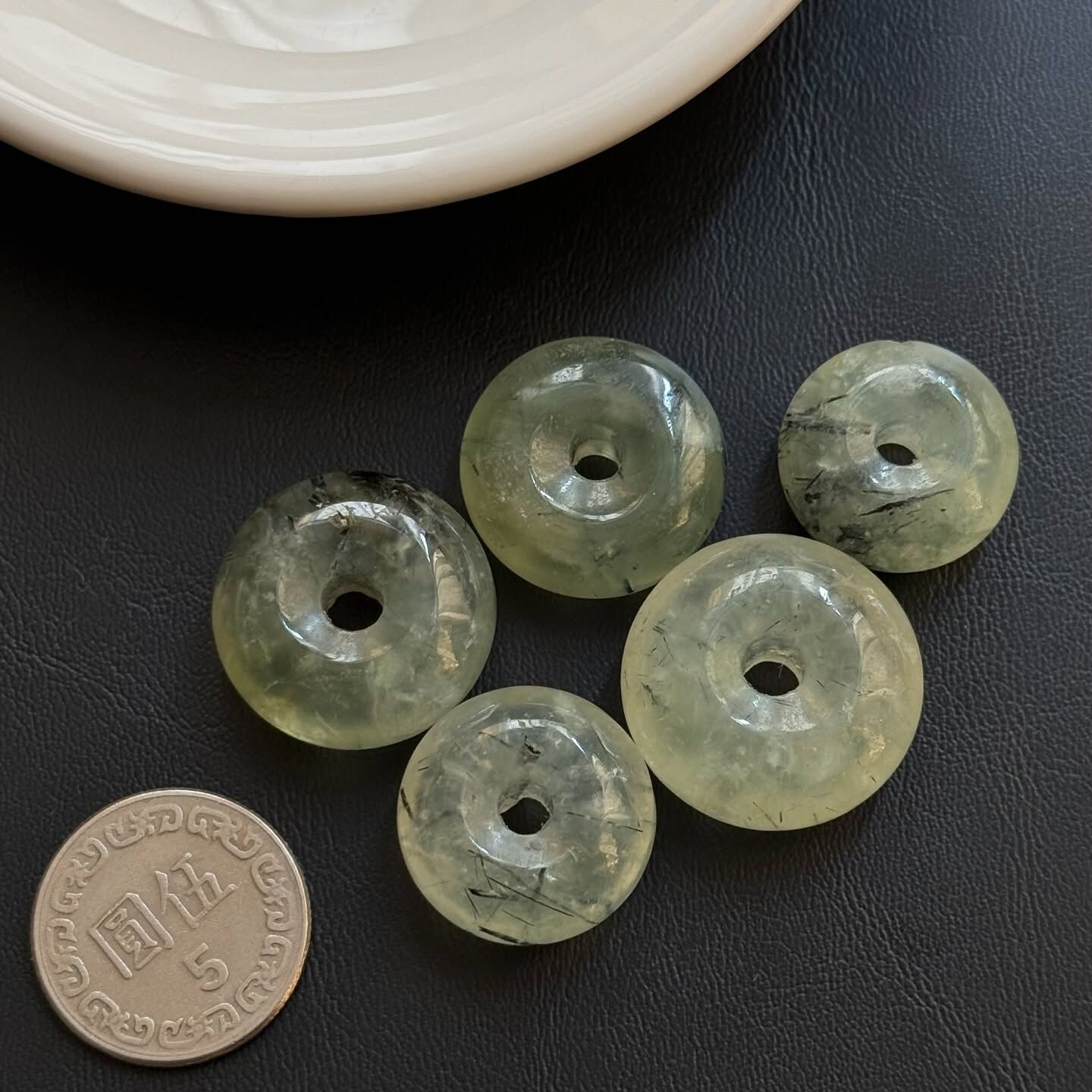 [原石] 葡萄石 平安扣