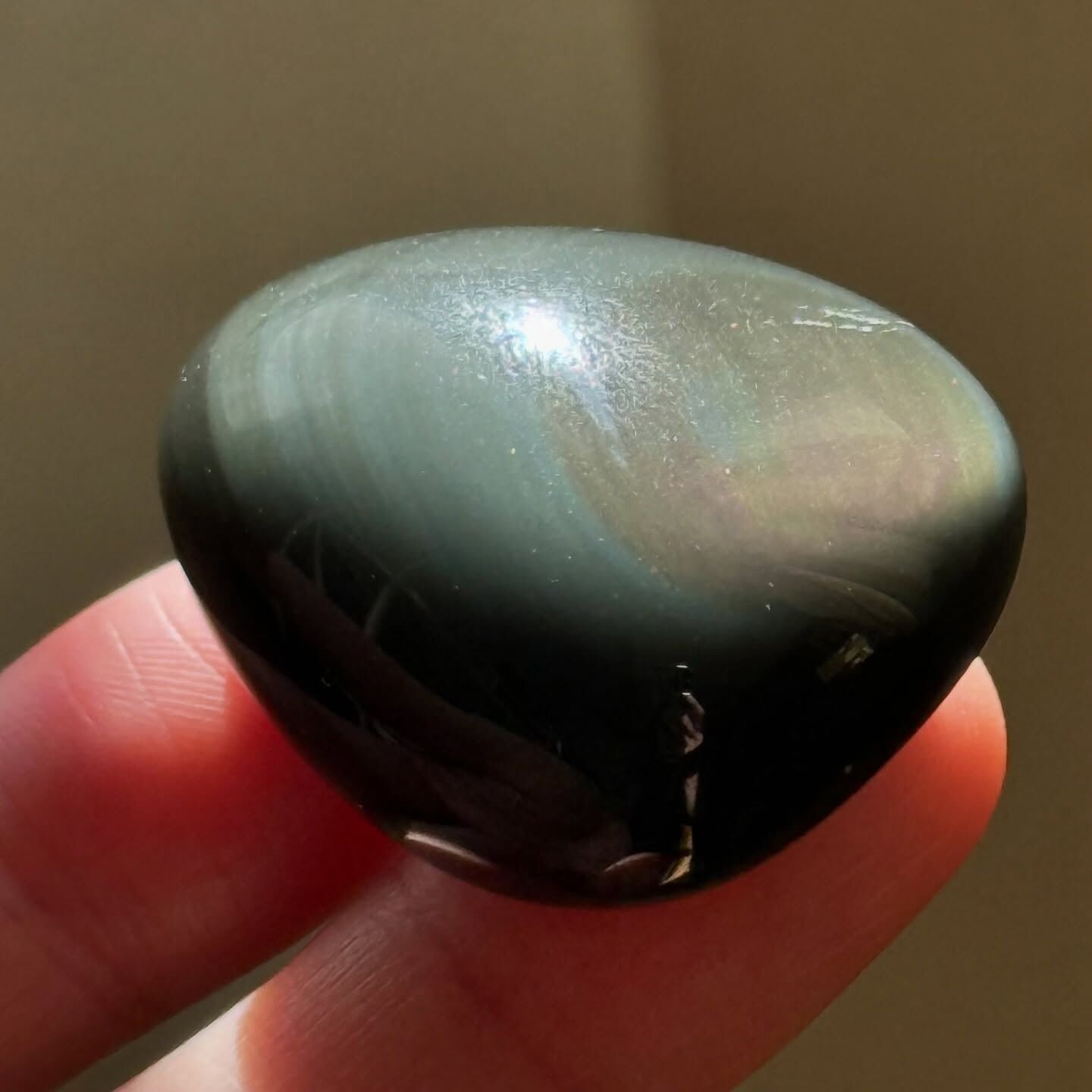 [原石] 彩虹黑曜石 水晶滾石