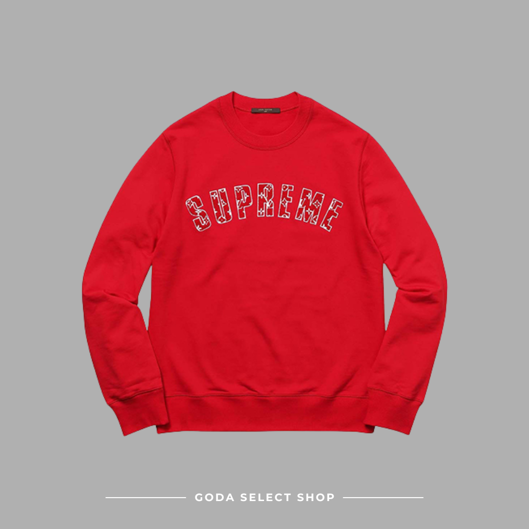 現貨秒發 Supreme x Louis Vuitton 紅色 大學 Tee