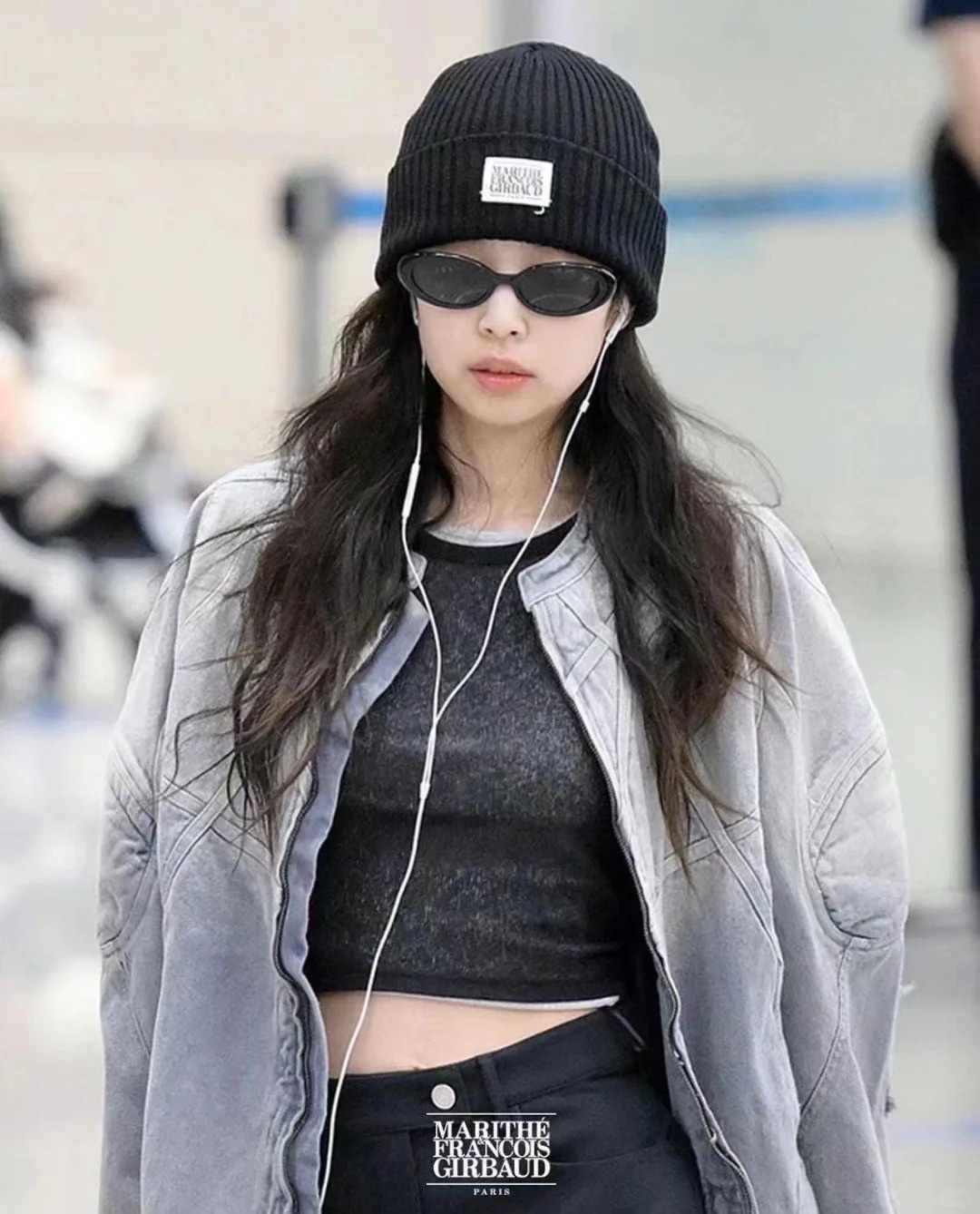 🖤韓國黑五特價 MARITHE Jennie同款 黑色針織毛帽