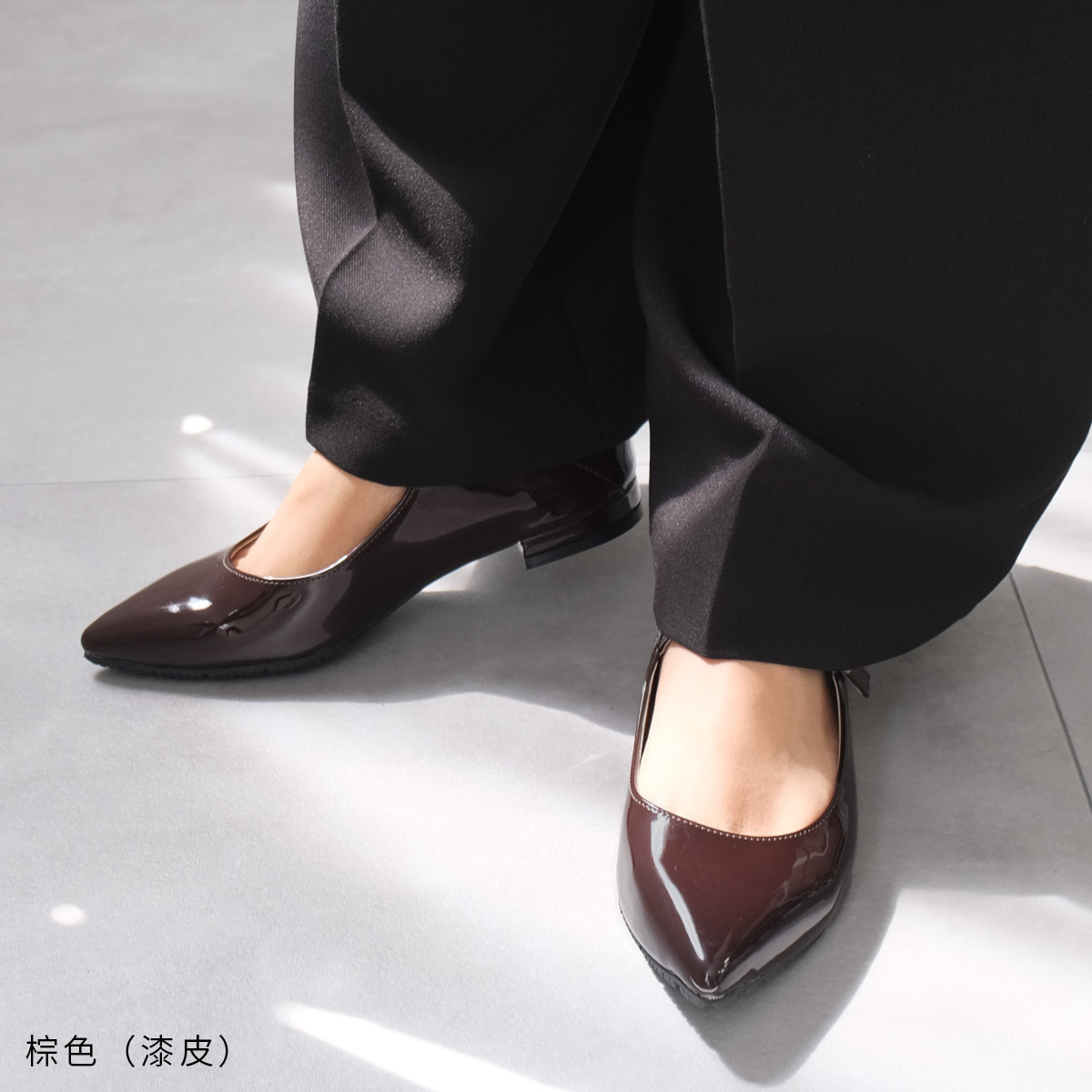 法式女伶 尖頭細帶瑪莉珍鞋 【SY015】