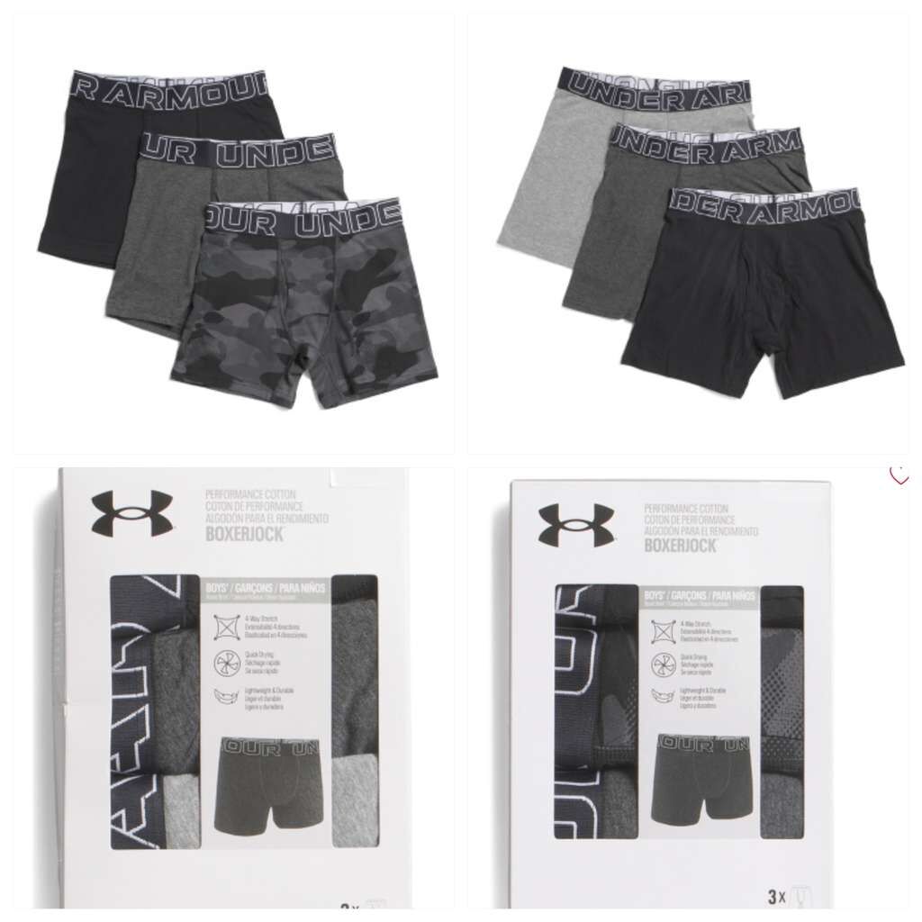 【預購】UNDER ARMOUR K1121713 大童底底 (款式隨機 - 1套3條)