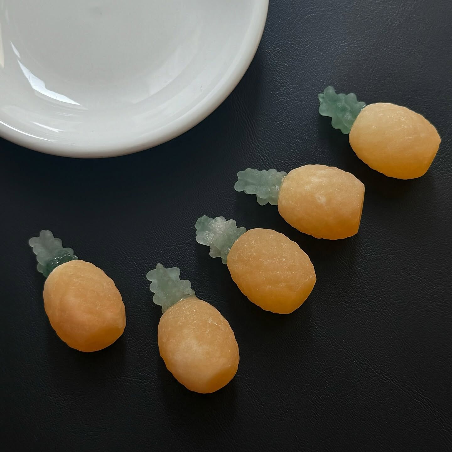 [原石] 芒果方解石 小鳳梨