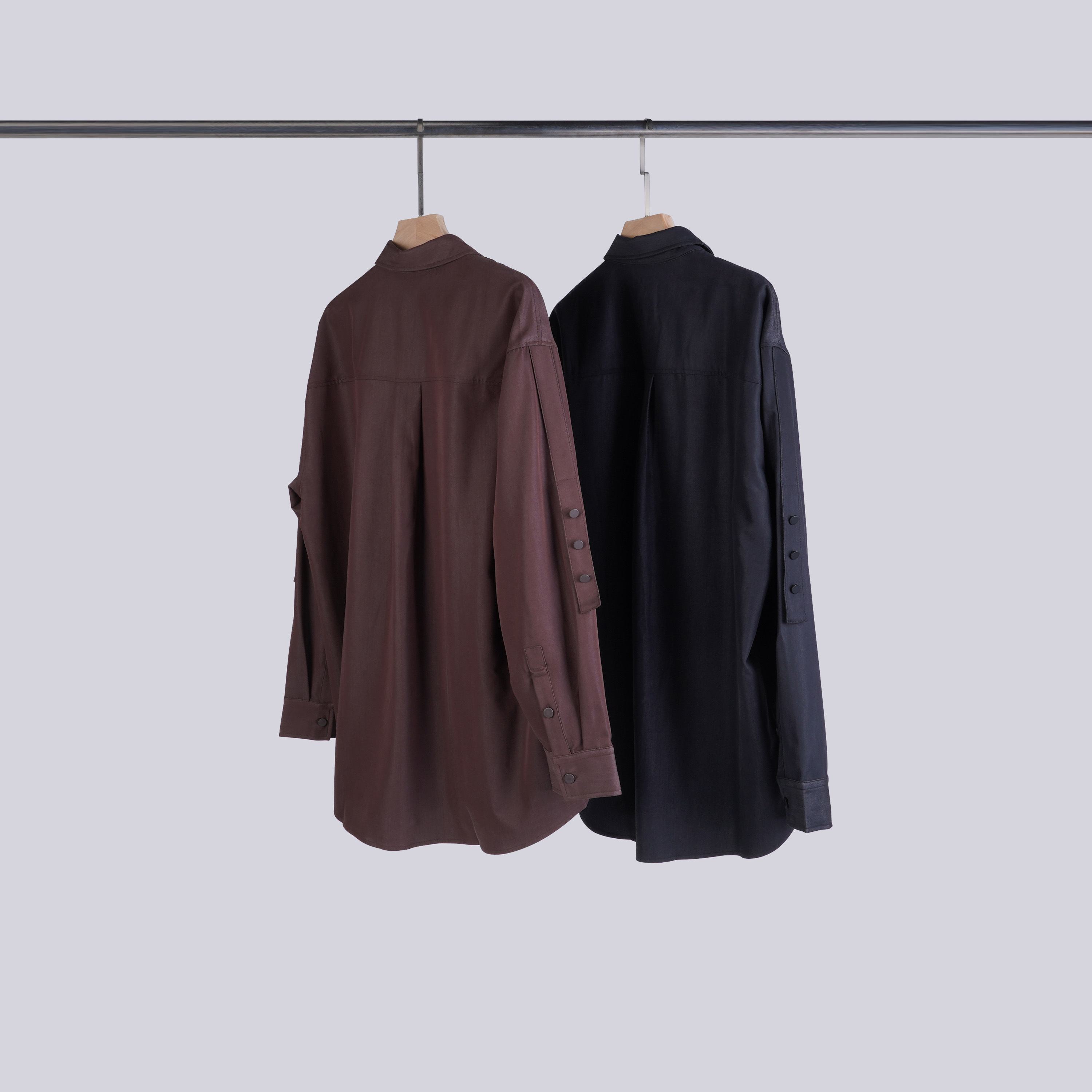 質感釦拼接口袋襯衫 | S-L | 2色