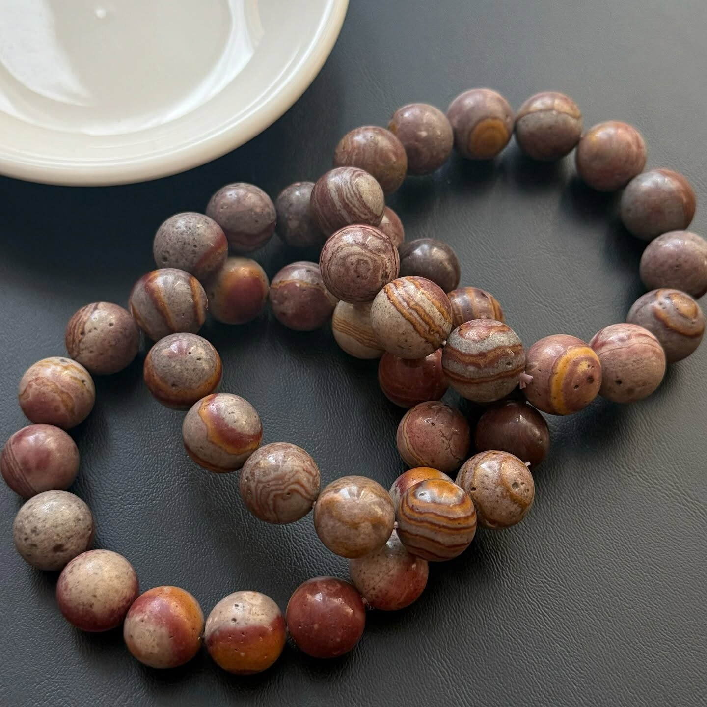 [原石] 南美土星玉髓 水晶手串