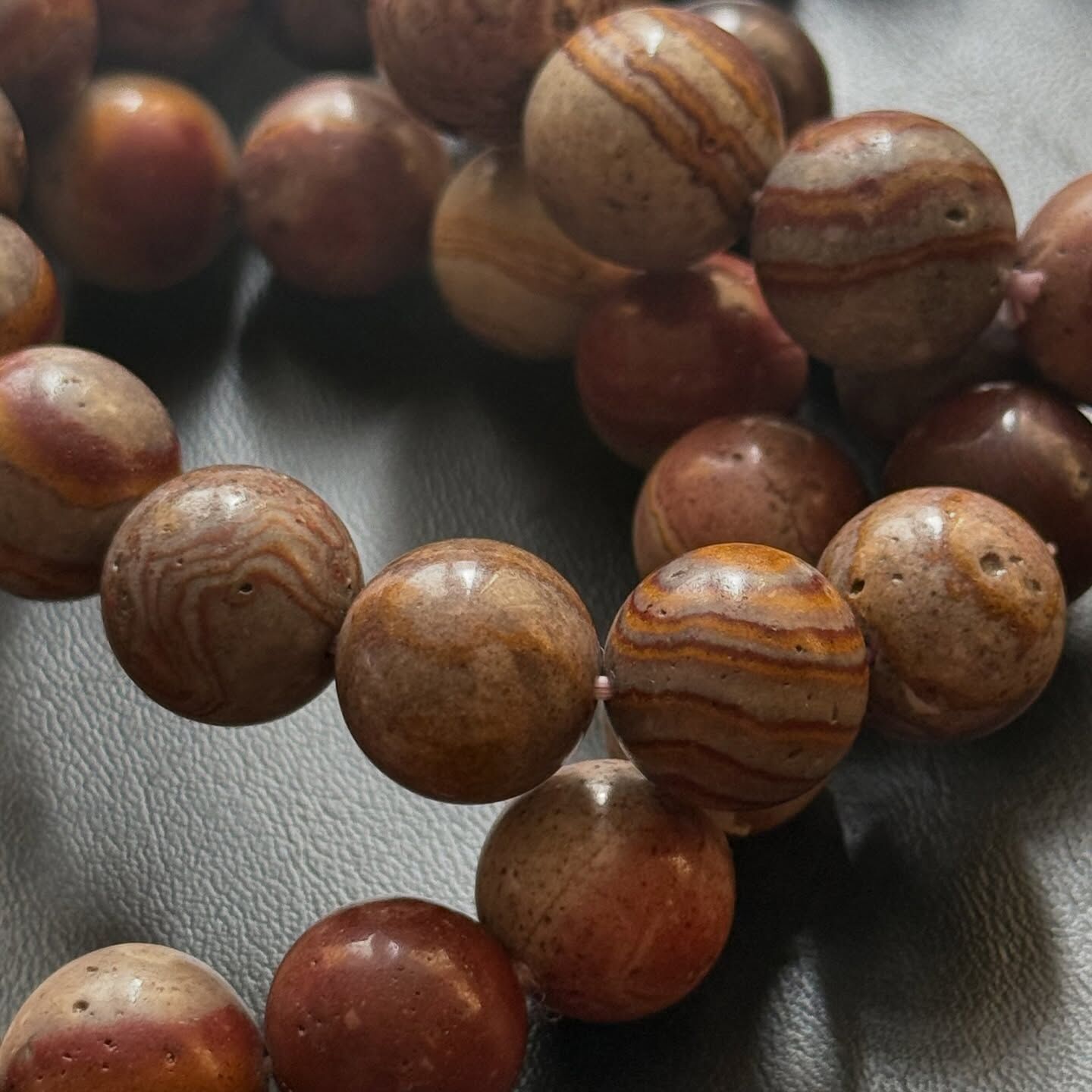 [原石] 南美土星玉髓 水晶手串