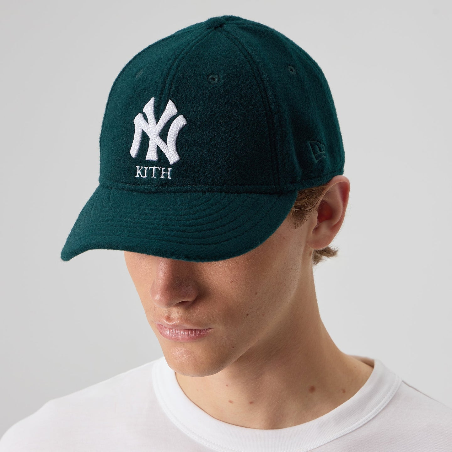 2025AW Kith & New Era for the New York Yankees Melton Wool 59FIFTY Low Profile Cap 紐約 洋基 全封 羊毛 帽子 棒球帽 現貨 KHM051336