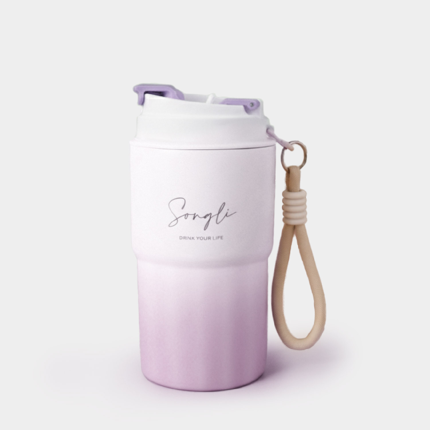 時尚漸層設計550ml隨行瓶|316鍍陶內膽|雙飲設計|免費客製化服務|SGS檢驗合格