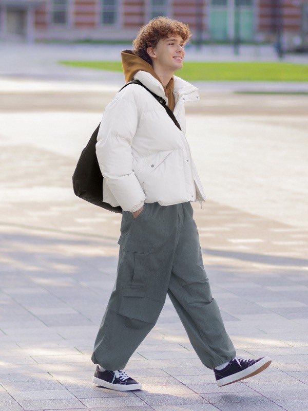 #預購 日本限定 GU 男裝 男女適穿 超寬版工作褲 三色 357477 359109