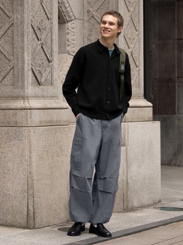 #預購 日本限定 GU 男裝 男女適穿 超寬版工作褲 三色 357477 359109