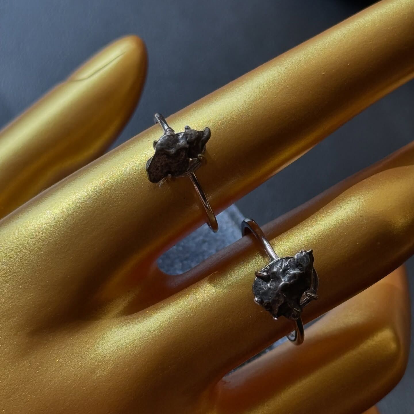 [原石] 阿根廷鎳鐵隕石 925銀戒指